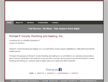 Tablet Screenshot of conollyplumbing.com